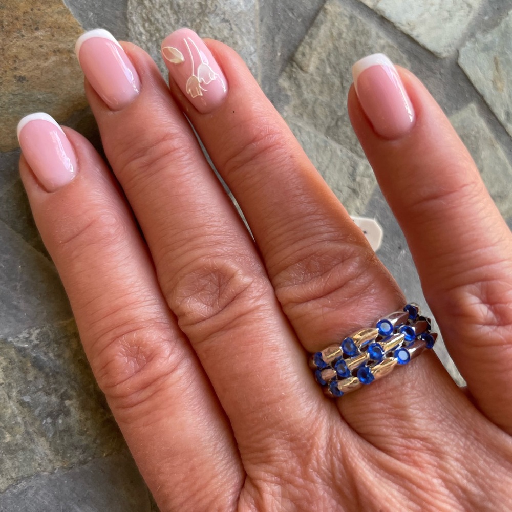Sapphire Sterling Silver Ring
